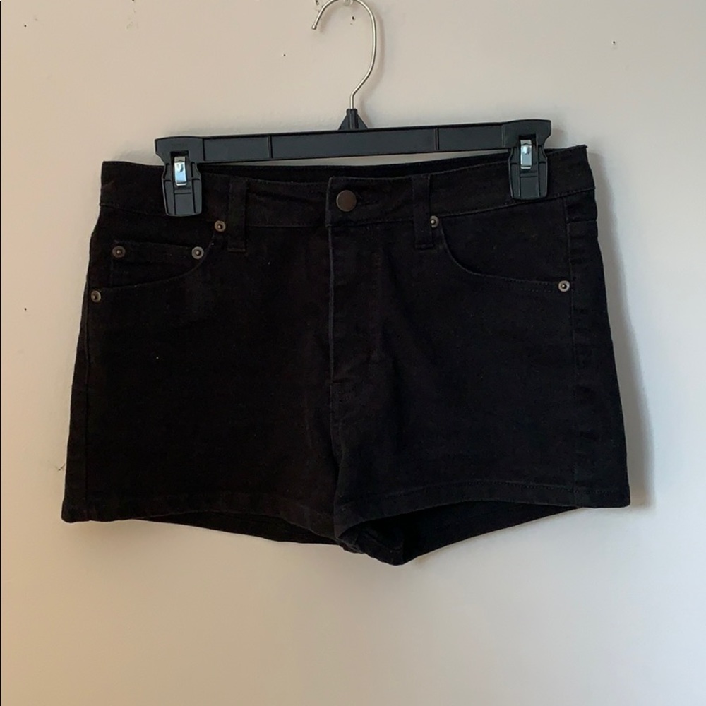 Black Jean Shorts
